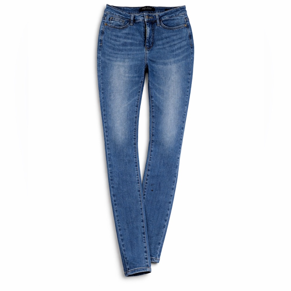 Judy Blue Skinny Jeans 7/28 Medium Wash Stretch Mid Rise 28” Inseam